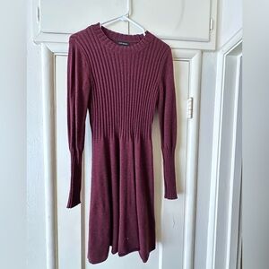 Maroon Club Monaco sweater dress, size S